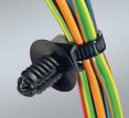 КБ150-4,7-6,5 Стяжка кабельная с крепежной клипсой (отверстие 6,5-7мм), 150х4,7 (охват 35мм)