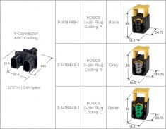 3-1418448-1 колодка гнездовая TE/AMP серия HDSCS 3 pin Code C ― Авто Тюнинг Групп