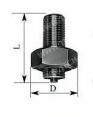 Адаптер AD-1   (переходник с V12 на V08)  19.5 х 14 мм, Колпачок-переходник вентиля (большой/стандарт)