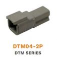 DTM04-2P Колодка штыревая серии DTM 2Pin