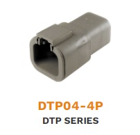 DTP04-4P Колодка штыревая серии DTP 4 pin      ― Авто Тюнинг Групп