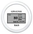Универсальный цифровой ГЛОНАСС/GPS - спидометр 12-24в, 85мм   старый дизайн (черный)