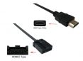 HDMI E-003 кабельный адаптер с разъемами HDMI E / HDMI A  1,5м 