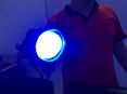 Комбинированный синий предупреждающий фонарь для вилочного погрузчика.  20Вт