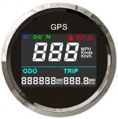 RDS52-GPS/GNSS   Универсальный цифровой ГЛОНАСС/GPS - спидометр, компас 12-24в, 52мм новый дизайн ― Авто Тюнинг Групп