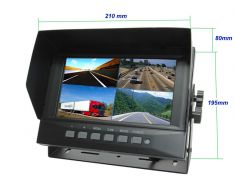 RM-7502 TFT 7" монитор IP69, 2CH, с автоподогревом для спецтранспорта (2 канала)  ― Авто Тюнинг Групп