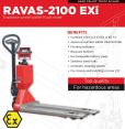 RAVAS 2100 EXi  ручная тележка со встроенными весами (рохля весовая) EX/ATEX  